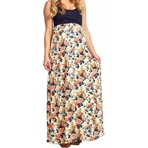 Pink blush maternity maxi dress size L
